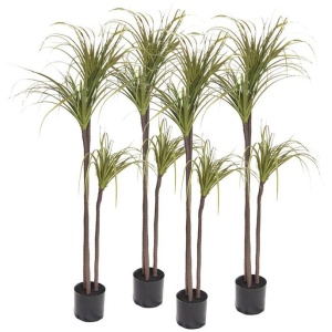 4X 145cm Green Artificial Indoor Dragon Blood Tree Fake Plant Decorative