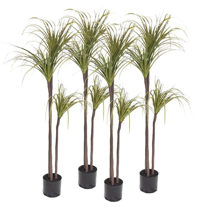 4X 145cm Green Artificial Indoor Dragon Blood Tree Fake Plant Decorative