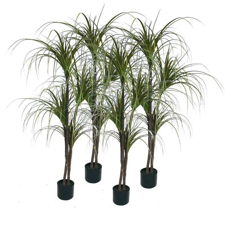 4X 150cm Green Artificial Indoor Dragon Blood Tree Fake Plant Simulation Decorative