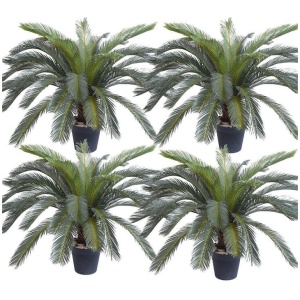 4X 155cm Artificial Indoor Cycas Revoluta Cycad Sago Palm Fake Decoration Tree Pot Plant