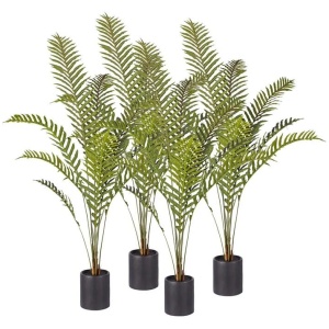 4X 160cm Green Artificial Indoor Rogue Areca Palm Tree Fake Tropical Plant Home Office Decor
