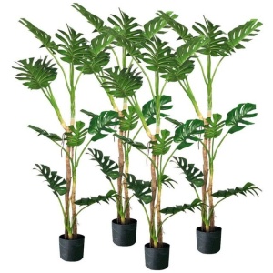 4X 175cm Green Artificial Indoor Turtle Back Tree Fake Fern Plant Decorative