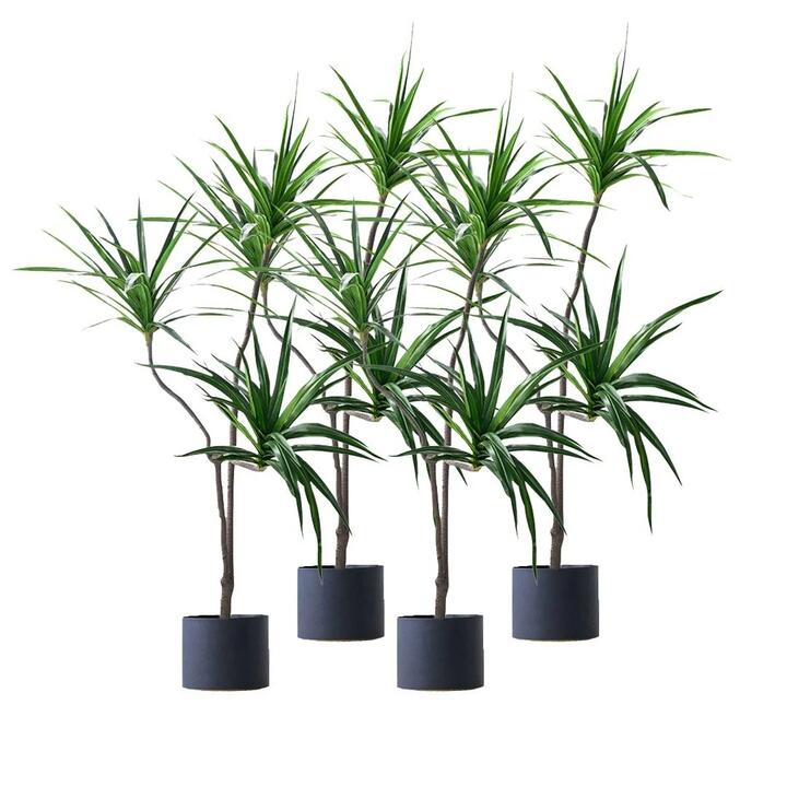 4X 180cm Green Artificial Indoor Brazlian Iron Tree Fake Plant Decorative 3 Heads