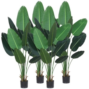4X 180cm Green Artificial Indoor Nordic Wind Traveller Banana Plant Fake Decorative Tree