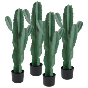 4X 70cm Green Artificial Indoor Cactus Tree Fake Plant Simulation Decorative 5 Heads