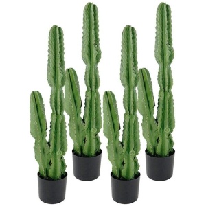 4X 95cm Green Artificial Indoor Cactus Tree Fake Plant Simulation Decorative 2 Heads