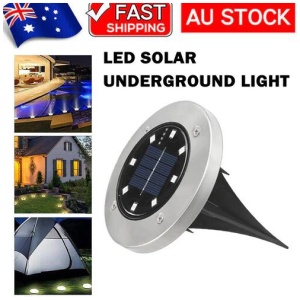 4pcs LED Solar Underground Light Waterproof Color Changing Garden Buried Lamp