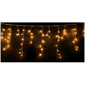 500 LED Solar Powered Christmas Icicle Lights 20M Outdoor Fairy String Party Warm White