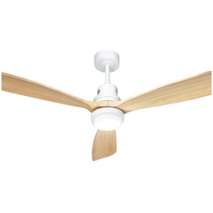 52'' Ceiling Fan LED Light Remote Control Wooden Blades Timer Fans