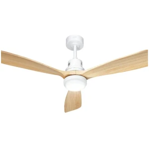 52'' Ceiling Fan LED Light Remote Control Wooden Blades Timer Fans