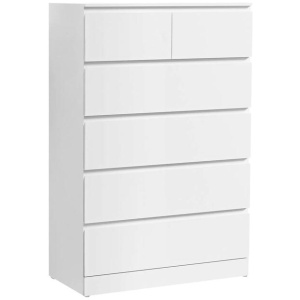 6 Chest of Drawers - PEPE White