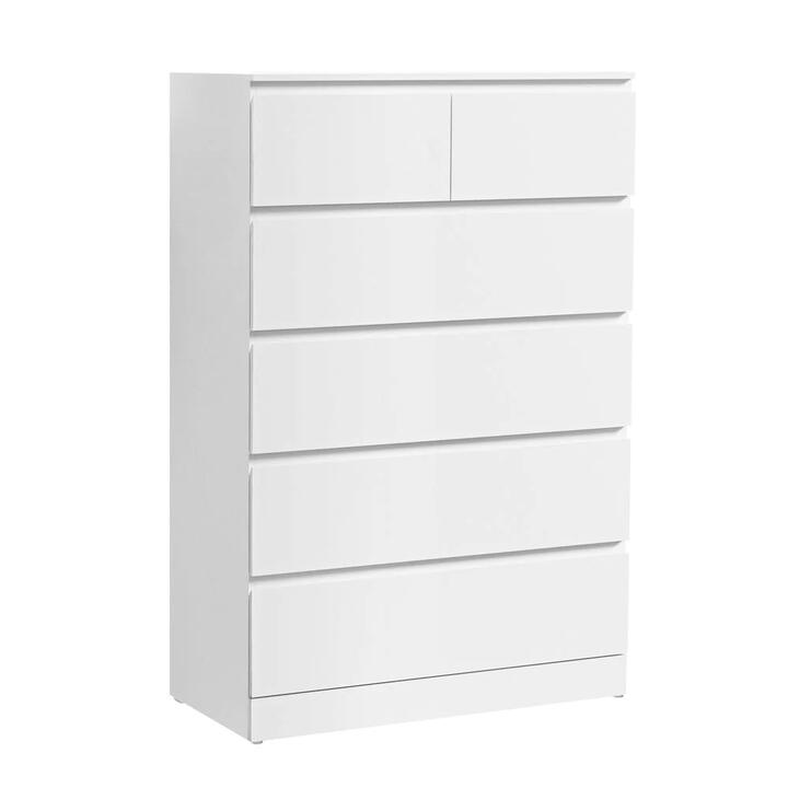 6 Chest of Drawers - PEPE White