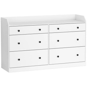 6 Chest of Drawers - PETE White