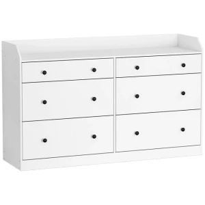6 Chest of Drawers - PETE White