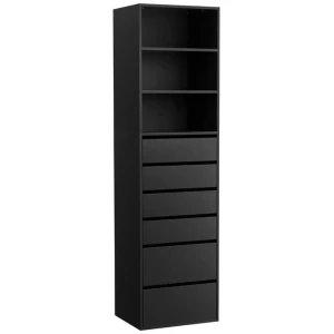6 Chest of Drawers Tallboy Cabinet Black