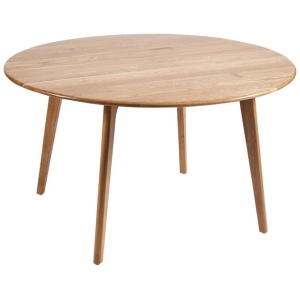 6IXTY Convair Scandinavian Oak Round Dining Table - 130cm