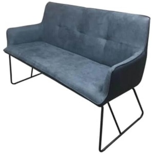 6IXTY Ideal Modern Scandinavian 2-Seater Sofa - Dark Grey