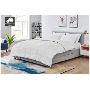 700GSM 100% Australian Wool Quilt - Queen