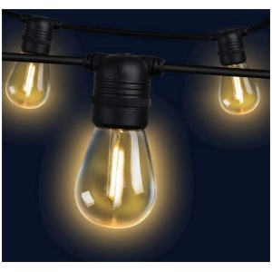 95m LED Festoon String Lights 100 Bulbs Kits Wedding Party Christmas S14