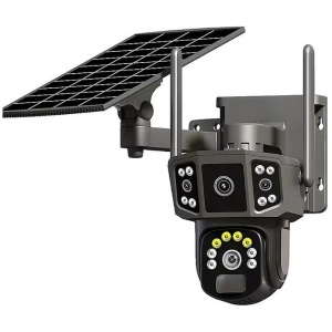 9MP Wireless Solar Camera WIFI Security Outdoor Battery PTZ CCTV Home House V380