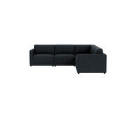 Abode 5 Seater Modular Corner Sofa Blue