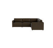 Abode 5 Seater Modular Corner Sofa Brown