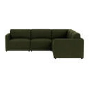 Abode 5 Seater Modular Corner Sofa Mason Olive