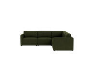 Abode 5 Seater Modular Corner Sofa Mason Olive