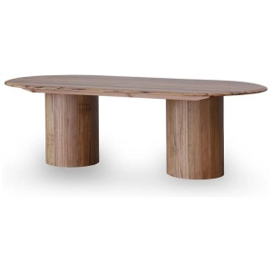 Adsila 2.4m Oval Dining Table - Natural by Interior Secrets - AfterPay Available
