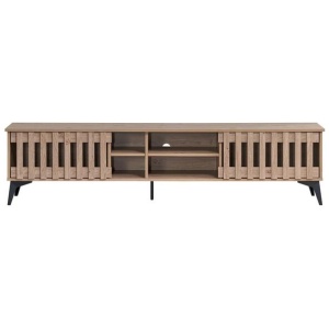 Aidan Wooden Lowline Entertainment Unit TV Stand 180cm 2-Doors Oak
