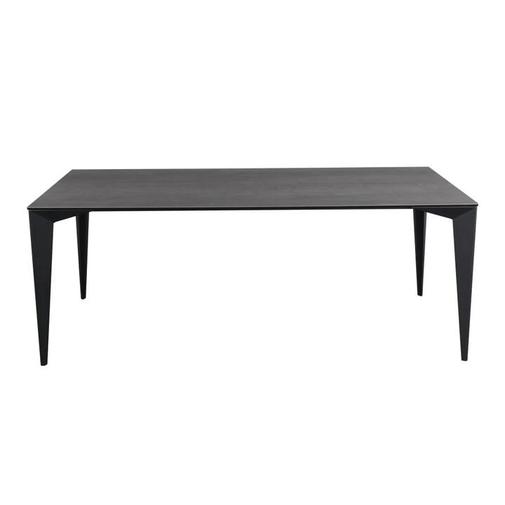 Alessia Modern Rectangular Kitchen Dining Table Ceramic 200cm Metal Frame - Florence