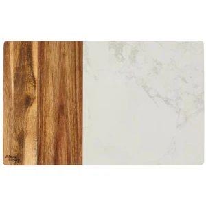 Alex Liddy Slate & Co Acacia and Marble Serving Board 40cm
