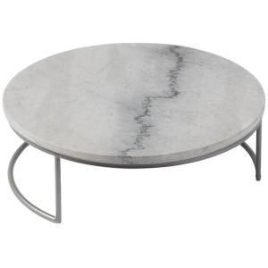 Alex Liddy Slate & Co Round Marble Serving Board with Stand 30cm