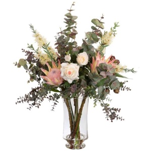 All Round Protea Artificial Faux Plant Flower Decorative Mixed Arrangement