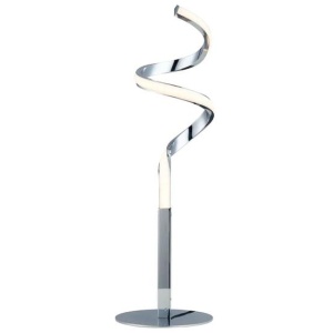 Allison LED Elegant Modern Spiral Table Lamp Light - Chrome