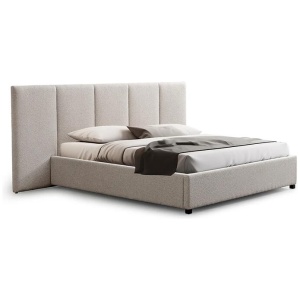 Amado Queen Bed Frame - Clay Grey with Storage by Interior Secrets - AfterPay Available