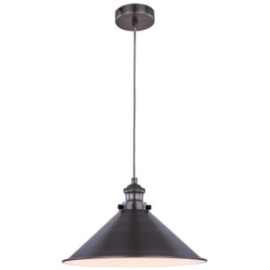 Ambrose 1-Light Modern Metal Shade Pendant Lamp Light Pewter