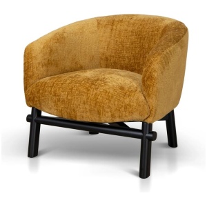 Amity Fabric Armchair - Ochre by Interior Secrets - AfterPay Available