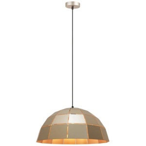 Amy Modern Pendant Lamp Light ES Champagne Gold Tiled Dome
