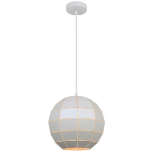 Amy Modern Pendant Lamp Light ES Matte White Tiled Wine Glass