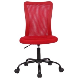 Andra Ergonomic Mesh Low Back Office Chair - Red