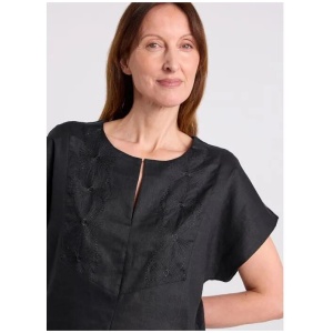 Andrea Linen Mix Tee