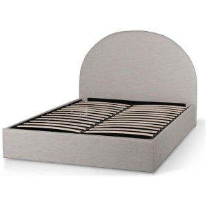 Antonia Fabric Queen Bed - Pearl Grey with Storage by Interior Secrets - AfterPay Available