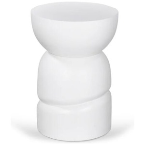 Anttoni 38cm Round Side Table - White by Interior Secrets - AfterPay Available