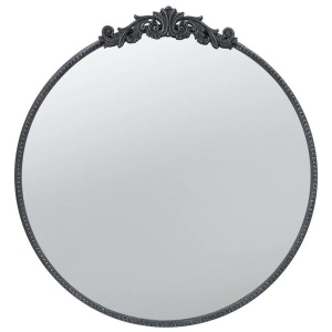 Arch Round Ornate Metallic Ready Hand Wall Mirror Decoration Acanthus Leaf Design