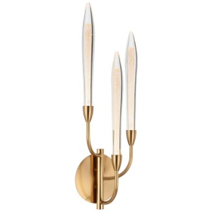 Archer Modern Wall Lamp Light Metal Glass Antique Gold Gloss