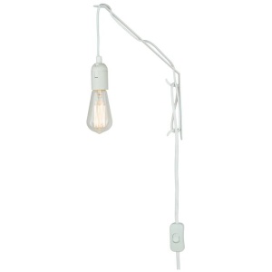 Ari Iron Metal Arm Wall Light - White