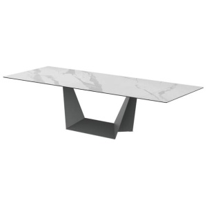 Arianna Extension Rectangular Kitchen Dining Table Ceramic 210-290cm - Marmo