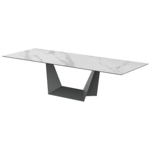 Arianna Extension Rectangular Kitchen Dining Table Ceramic 210-290cm - Marmo
