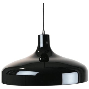 Ariella Classic Elegant Cord Drop Dome Pendant Light Lamp - Black
